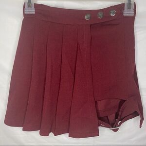 Fashion Nova Pleated Mini Skort Size XS